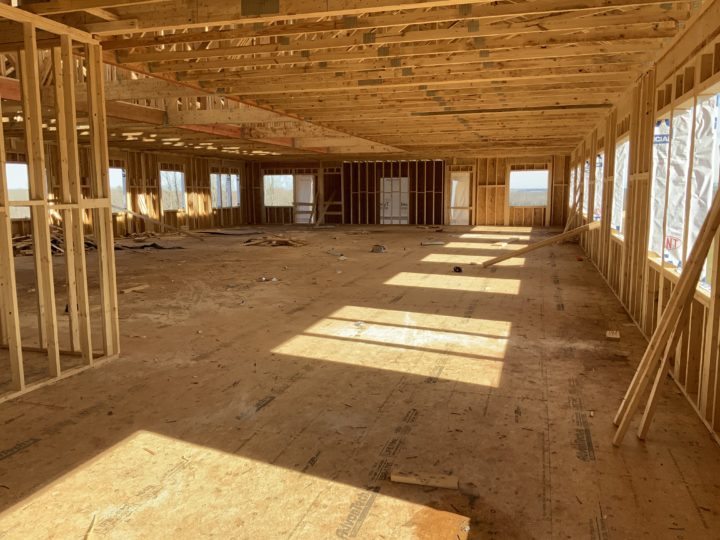 interior photograph of new building under construction