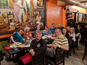 photograph of diners in a restaurant