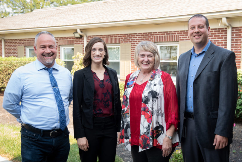 photograph of Brian Carnahan, Erin Michel, Jan Fitts, and Ryan Pickut