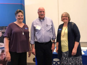 photograph of Linda Hogan, David Hamilton, Jayne Wood