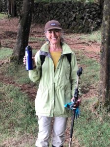 photograph of Deborah Jones with water bottle