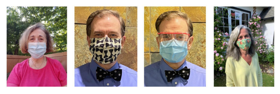 Grid of photos of ASWB Board of Directors members wearing face masks
