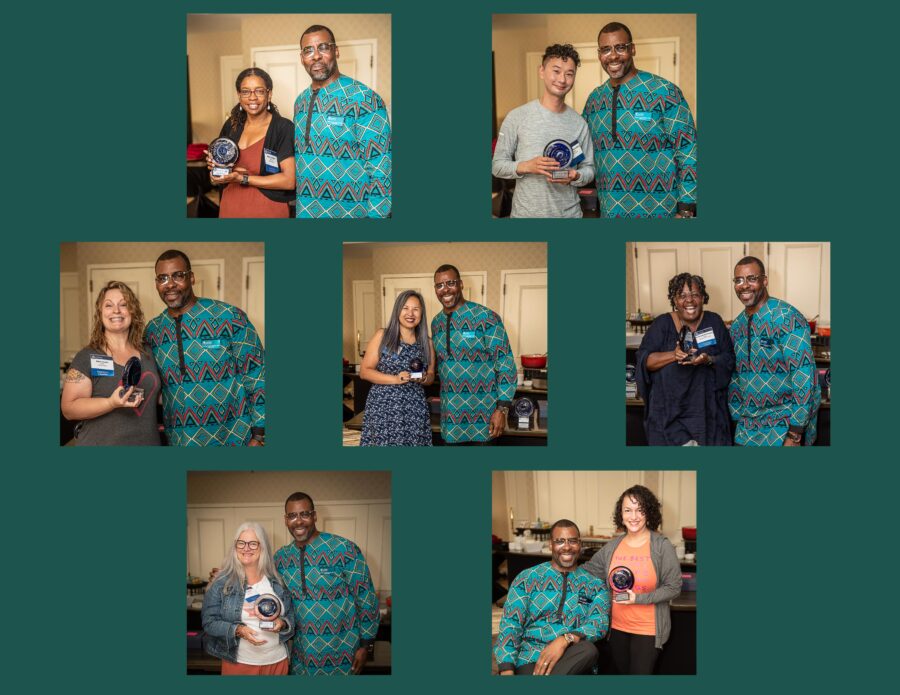 Photo collage of award winners