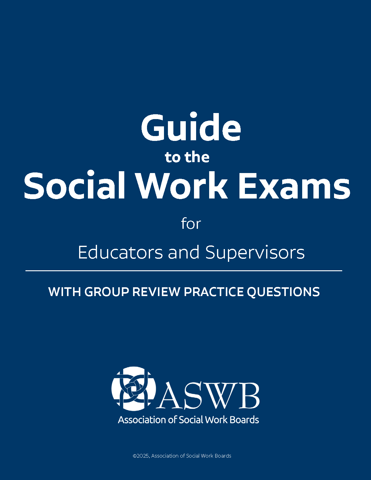 Cover of the Guide to the Social Work Exams for Educators and Supervisors